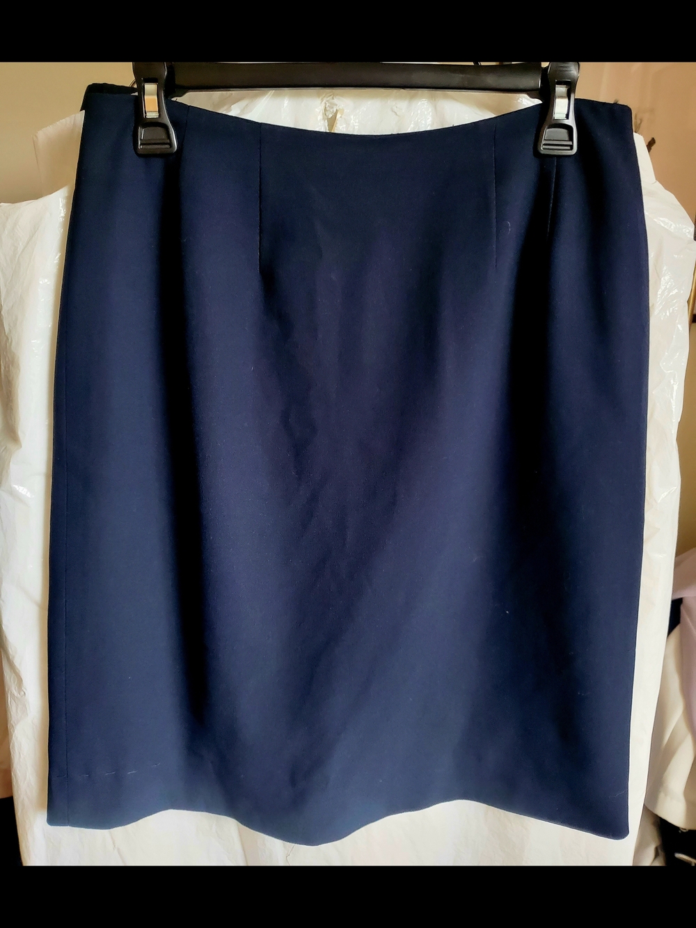 Lord & Taylor Navy Pencil Skirt